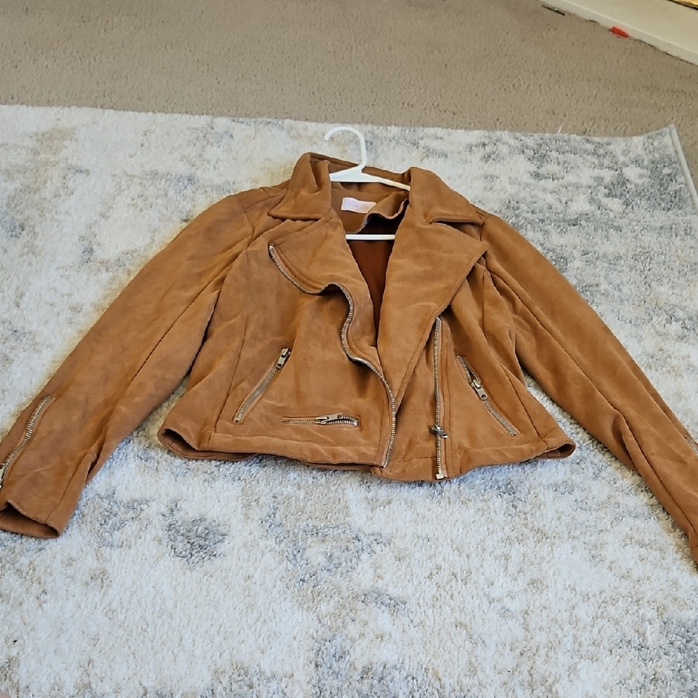 Pink Lily Camel Tan Jacket